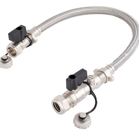 15mm loop fill valve kit, designed for filling and maintaining pressure in sealed central heating or underfloor heating systems.