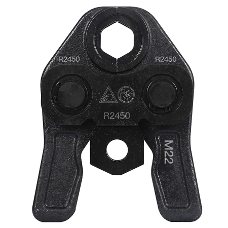Kudos Trading 22mm M Press Jaw, durable steel pressing tool attachment designed for creating secure and leak-free joints in M-profile plumbing fittings.