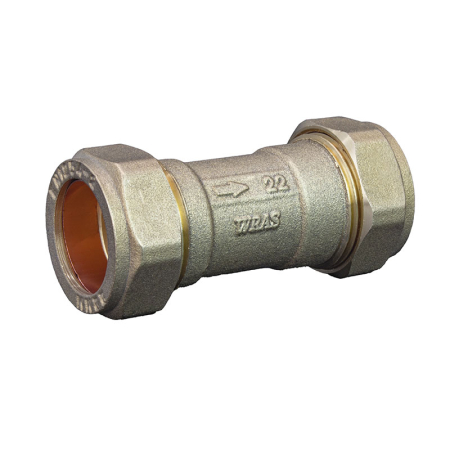 22mm single check valve, designed to prevent backflow and maintain water system safety in domestic and commercial plumbing.
