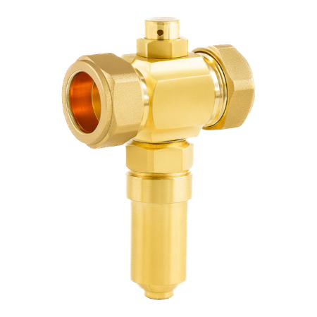 28mm antifreeze valve for heating systems, designed to prevent freezing in water pipes and maintain system efficiency.