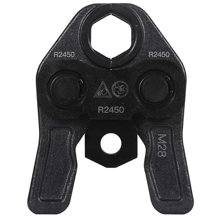 Kudos Trading 28mm M Press Jaw, durable steel pressing tool attachment designed for creating secure and leak-free joints in M-profile plumbing fittings.