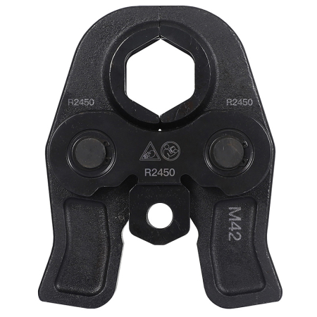 Kudos Trading 42mm M Press Jaw, durable steel pressing tool attachment designed for creating secure and leak-free joints in M-profile plumbing fittings.