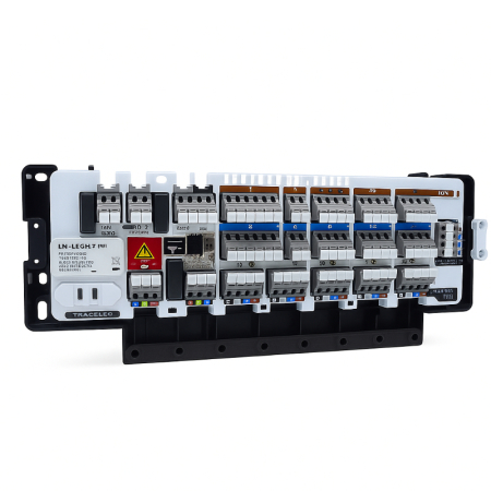 Salus CB500WB 5-zone wired wiring centre with LED indicators and terminal connections for efficient underfloor heating control.