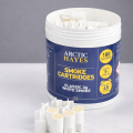 Arctic Hayes 3g white smoke cartridges pack of 100, producing dense smoke for air flow testing, leak detection, and ventilation checks.