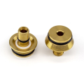 Eurocone 12x2mm pair for multi-layer PE underfloor heating pipes, high-quality brass fittings providing secure and leak-resistant connections