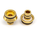 Eurocone 16x2mm pair for multi-layer PE underfloor heating pipes, durable brass fittings ensuring tight, long-lasting connections