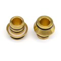 Eurocone 20x2mm pair for multi-layer PE underfloor heating pipes, precision brass fittings providing durable and leak-resistant connections