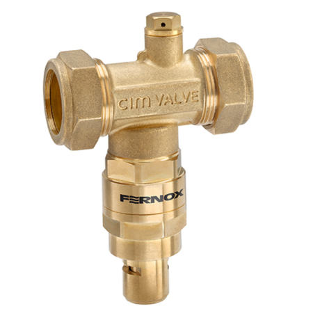 Fernox TF1 antifreeze valve 28mm, designed for efficient system draining and maintenance while preventing leaks and protecting heating systems.