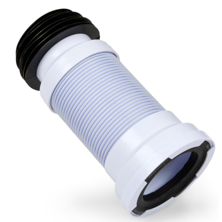 Kudos Trading 240–500mm flexible pan connector, designed for secure and adjustable toilet waste connections with durable, leak-resistant construction.