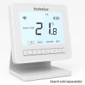 Heatmiser Neo Air wireless thermostat in white, modern wall-mounted controller for flexible and precise water underfloor heating control.