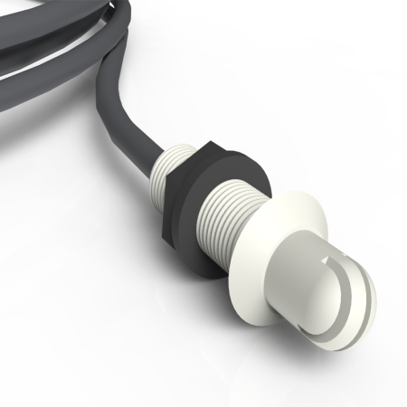 Heatmiser thimble sensor, compact temperature probe designed for accurate floor temperature monitoring in underfloor heating installations.