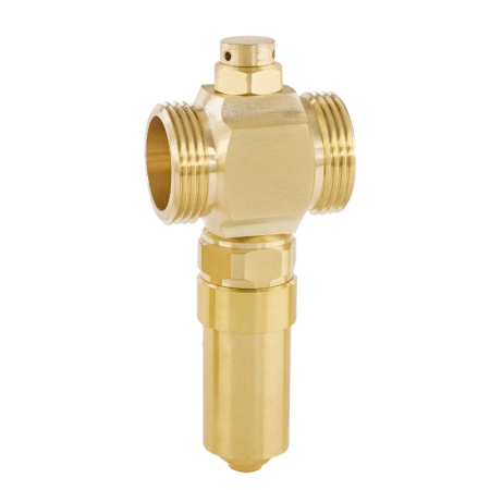 Kudos Trading 1 1/2" male antifreeze valve, designed for draining and protecting heating systems from freezing and pressure-related damage.