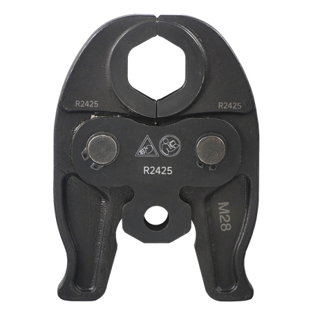 28mm M-press jaw attachment for ZLX-4064 electric hydraulic press tool, durable steel design.