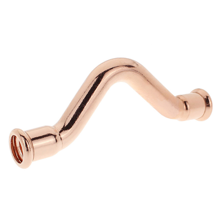 Copper full crossover for M-Press fittings, allows copper pipes to cross securely.