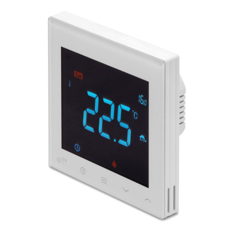 Reliance TIME100015 stat timer in white, programmable controller for scheduling and managing domestic water heating systems.