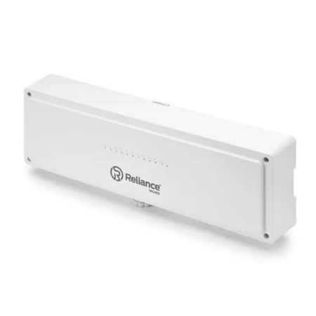 Reliance 240V wiring centre for water underfloor heating systems, offering secure electrical connections and efficient zone control management.