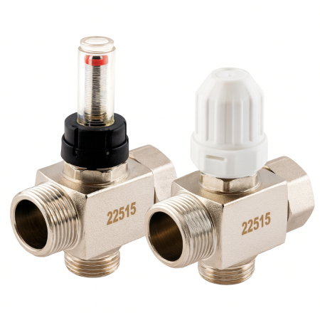 Reliance RWC manifold extension fitting for underfloor heating systems, durable metal connector designed to securely extend manifold assemblies.