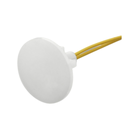 Salus wall-mounted button sensor, discreet temperature sensing unit designed for accurate monitoring in underfloor heating systems.