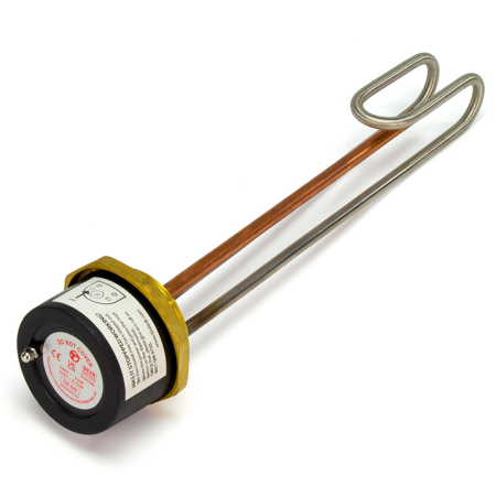 14″ Tesla incoloy-copper immersion heater element for water heating.