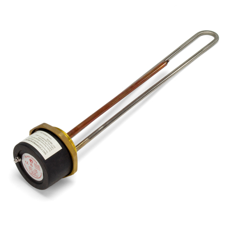 18″ Tesla incoloy-copper immersion heater element for water heating.