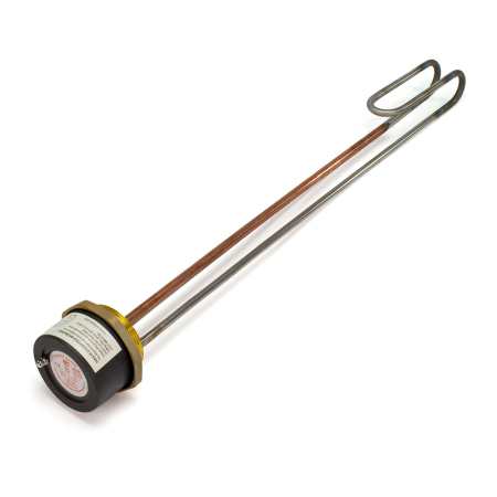 23″ Tesla incoloy-copper immersion heater element for water heating.
