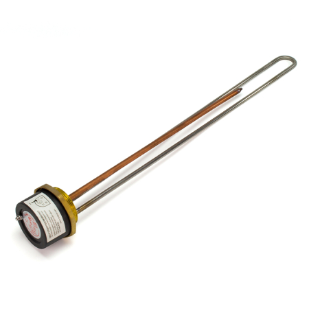 27″ Tesla incoloy-copper immersion heater element for water heating.