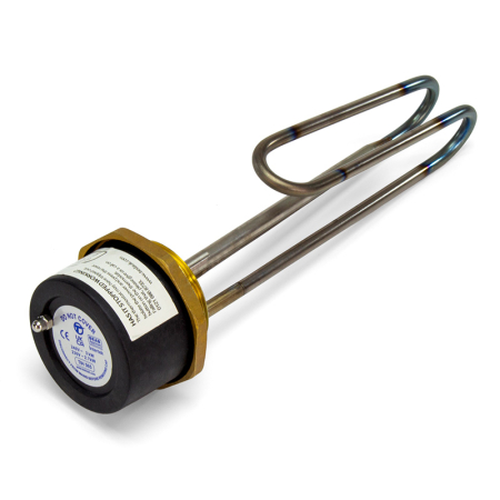 11″ Tesla titanium immersion heater element for water heating.