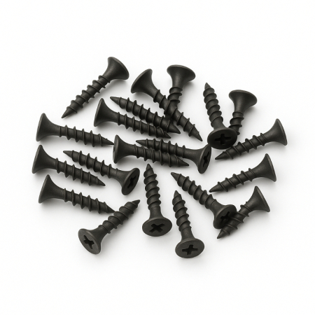 3.5mm x 25mm black tile backer board fixing screws durable corrosion-resistant screws for securely attaching tile backer boards to floors and walls.