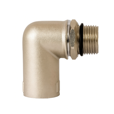 Kudos Trading replacement elbow fitting for underfloor heating manifold mixing valve, ensuring secure and leak-free pipe connection.