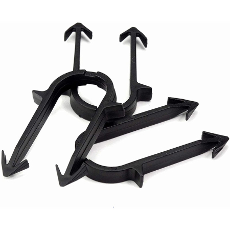 40mm water underfloor heating pipe clips durable plastic fixings for securing heating pipes to insulation boards or mesh, ensuring stable and accurate pipe layout.