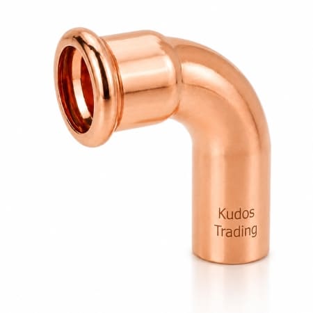 M Press copper 90 degree street elbow for changing direction in copper water and heating pipework using M profile press connections master image
