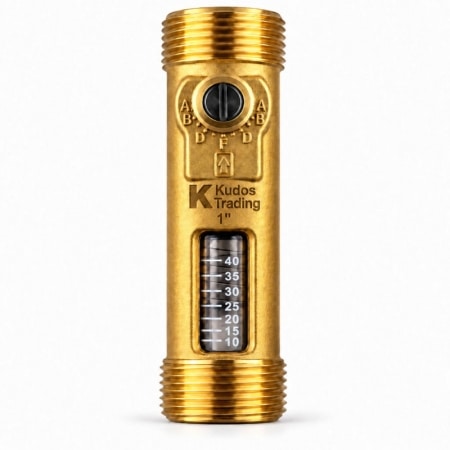 1 inch male flow setter 5-42 L/min for air source heat pump and heating system flow balancing