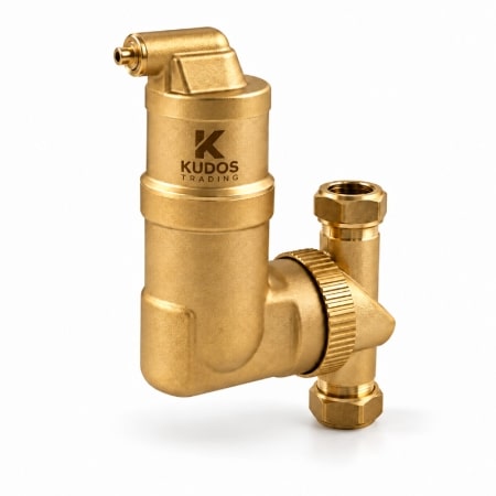 22mm microbubble deaerator for air source heat pump and closed heating systems